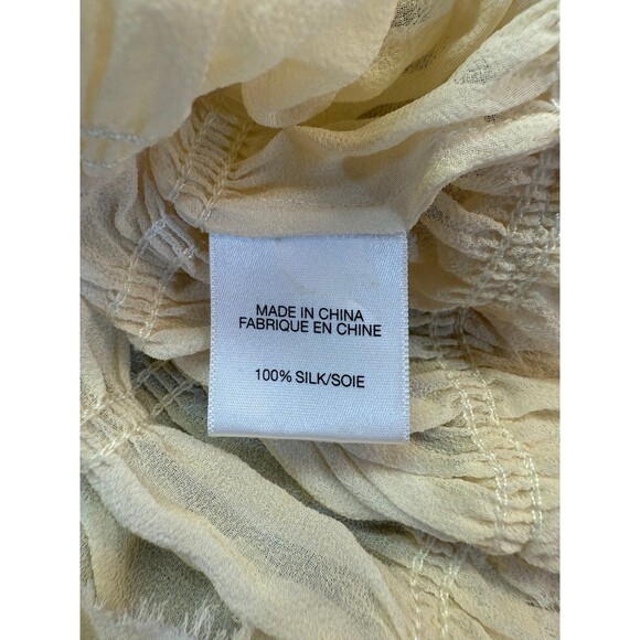 Theory Silk Tunic Moline Georgette Top Blouse Size S Like New - Picture 8 of 9